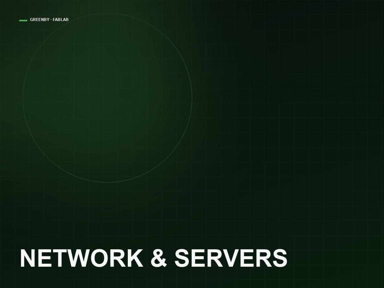 Network, servers and structured cabling