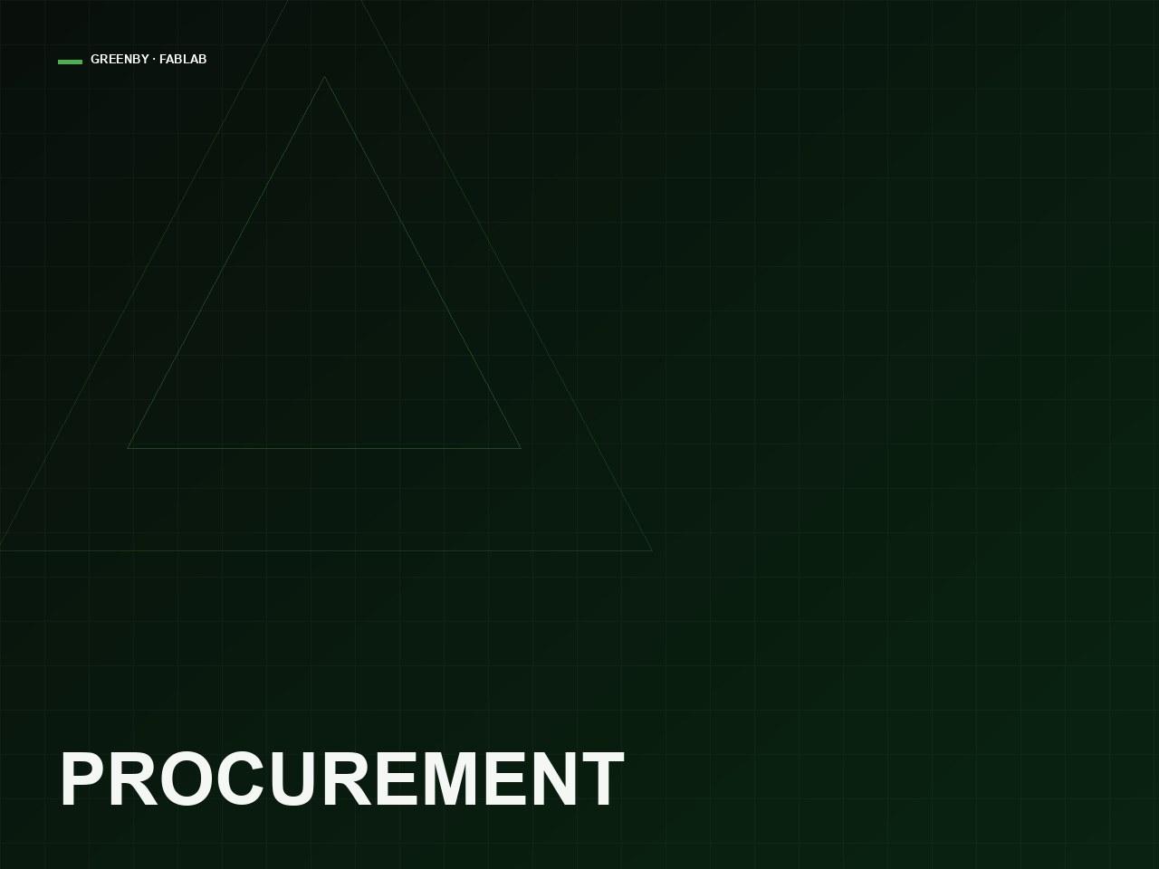 Procurement & Delivery Coordination